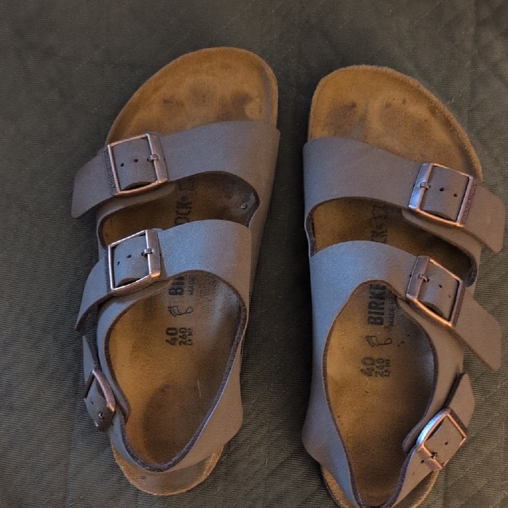 Birkenstock Brown Sandals Two-Strap Design